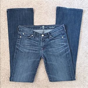 EUC 7FAM Medium Wash Denim Bootcut Jeans
